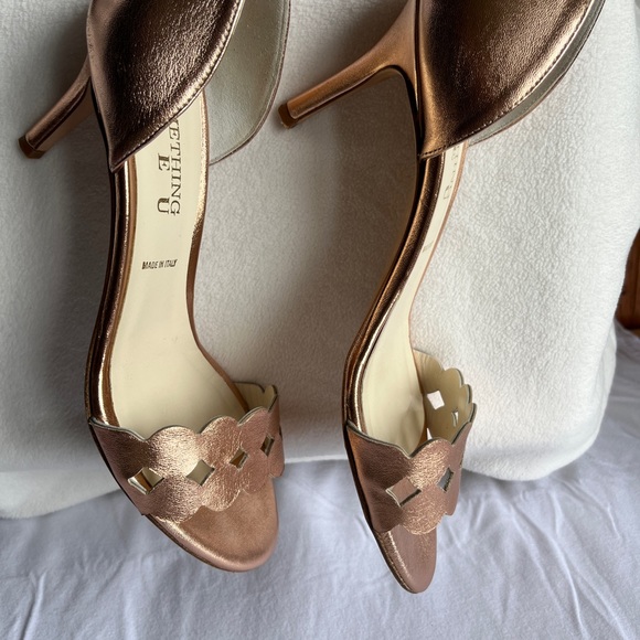 Something Bleu Catherine Rose Gold Metallic Pump size 8.5 - Picture 6 of 8